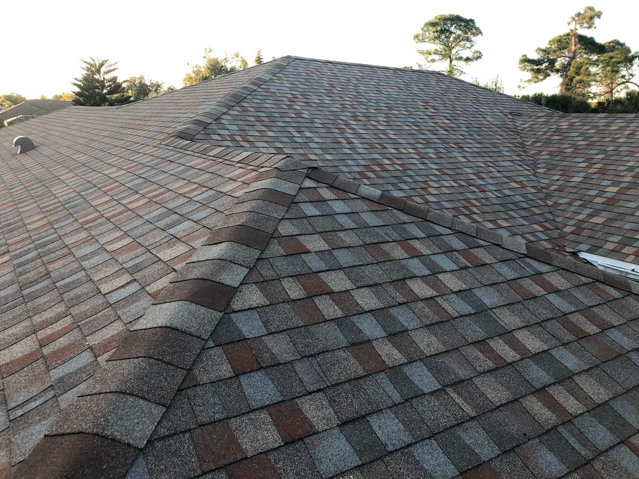 Golden Harvest GAF shingle roof installed by Galloway Roofing